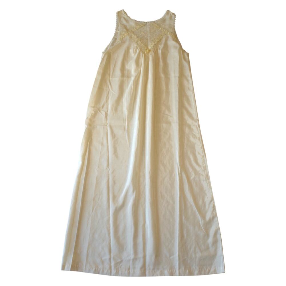 Vintage Carole Hochman 80s Lace Nightgown - Small